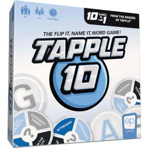 USAopoly Tapple 10 | Featuring 10 Different Games in 1 | Fast-Paced Fun Family Card Game in Portable Packaging | 1 or More Players, Ages 8+
