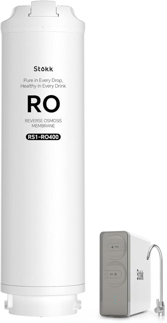 Stokk RS1-RO400 Filter, Replacement for S1 Series Reverse Osmosis System, 12-24 month Lifetime, Reduce TDS PFAS (Gray)