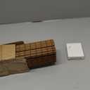 Cordless Bamboo Roman Shades for Windows, Blinds Size (30.5" W 48" H) Colour (Highfield Teak)