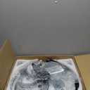 20 Inch Fandelier Ceiling Fan with Light, Crystal Chandelier Ceiling Fans, Caged Ceiling Fan with 6-Speeds, 1/2/4/8H Timer, Quiet DC Motor, Black Flush Mount Ceiling Fans for Bedroom, Living Room