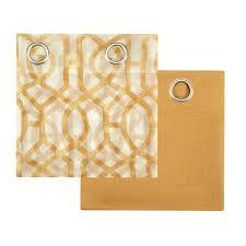 Mainstays Kingswood Curtain Set 27.5" X 63" Brown Sugar 4 Piece