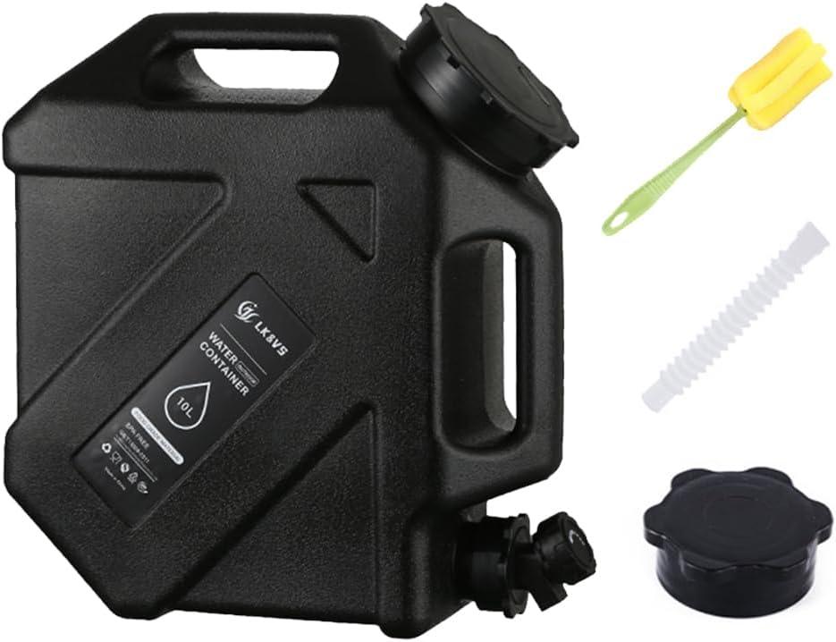 Camping Water Jug, Camping Water Container BPA Free Water Storage with Spigot, 2.6 Gallon Portable Emergency Water Tank Thickened Barrel Wall for Camp Outdoor Hiking Car