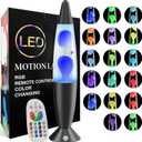 Large Black 17 Colors Changing LED Liquid Motion Lamps with Remote 16 Inch Giant Color Changing Lamp Relax Mood Night Light for Kids Adults Blue Red Pink Purple Green Classic Table Lamp for Boys Girls