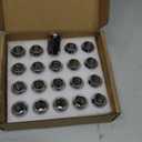 20pcs M12x1.25 Chrome Lug Nuts, 12mmx1.25 Wheel Nuts with 19mm(3/4") Hex Tuner, 1.38" Length with Cone Seat.