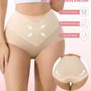 J-pone Tummy Control Underwear High Waisted Seamless Womens Underwear Full Coverage Butt Lifting Panties for Women 4 Pack (S)