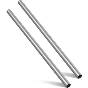 Hicarer 2 Pack 316 Stainless Steel Tubing, 1" Od (0.98"/25mm), 16 Gauge (1.5mm Wall), Round Metal Tube Industrial Metal Tubing for Home Furnishing, Machinery, Weldable/DIY Fabrication(24 Inch)