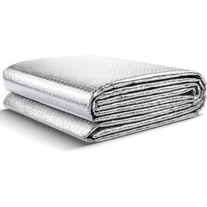 Reflective Window Insulation Foil, Double Side Aluminum Foil Bubble Insulation for Windows, RVs, Garages Door (48in x 10ft)