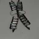 Legging Organizer for Closet, Metal Yoga Pants Hangers 2 Pack w/10 Clips Holds 20 Leggings, Space Saving Hanging Closet Organizer w/Rubber Coated Closet Organizers and Storage, Black