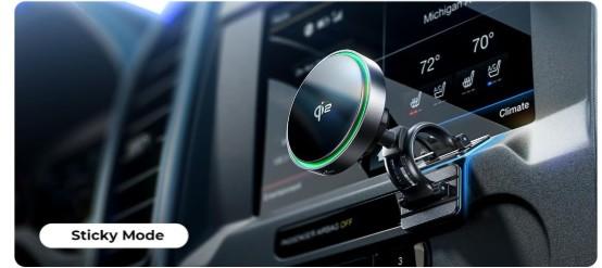 LISEN for Qi2 15W MagSafe Car Mount Charger,Super Fast Magnetic Wireless Car Charger for iPhone 16 Pro Max AccessoriesQi2 MagSafe Charger Fits iPhone 16 15 14 13 12,Samsung with MagSafe Case