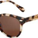 ZENOTTIC Women Sunglasses Polarized Trendy: Retro Round Sun Glasses UV Protection - Classic Designer Shades Unisex (White Demi)