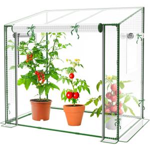 Mini Greenhouse, 47.2(L) x31.5(W) x47.2(H) Greenhouses for Outdoors and Indoor, Durable Green House Kit with Window, Thicken PE Cover, Clear Mini Portable Garden Plant Green House