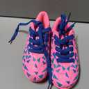DREAM PAIRS Boys Girls Turf Indoor Soccer Shoes Lace Up Cleats for Little/Big Kid (Pink), Size 10