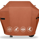 51 Inch Grill Cover for Weber Spirit 300 & Spirit 400 Series Grills, Heavy Duty Waterproof Rip-Proof BBQ Cover & Fade Resistant Covers for Weber Spirit E310, E315, E325, E330, E-425, E-435, Brown