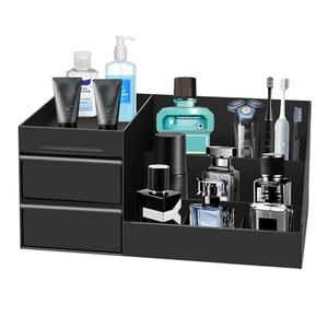 Novalunae Cologne Organizer for Men, Perfume Organizer, Bathroom Counter Organizers and Storage, Black Men's Cologne Organizer, Perfume Display Stand for Vanity, Cologne Shelf for Men's Dresser, Bedroom