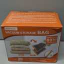 AGPTEK 20pcs Vacuum Storage Bags(4 Jumbo/4 Large/4 Medium/4 Small/4 Roll)Compression Storage Bags for Comforters, Blankets, Vacuum Sealer Bags for Clothes Storage, Perfect for Home Storage and Travel