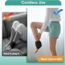 2PCS Foot Massager for Neuropathy, 3-in-1 Cordless Foot and Ankle Massager for Heel, Arch & Ankle Relief, 2000mAh Rechargeable, Black