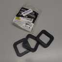 Mission Automotive 2 Inch Hitch Silencer Pads - Noise & Rattle Reducer - Hitch Reducer Silencer Pads for 2 Inch Ball Mounts - Pack of 3, Black