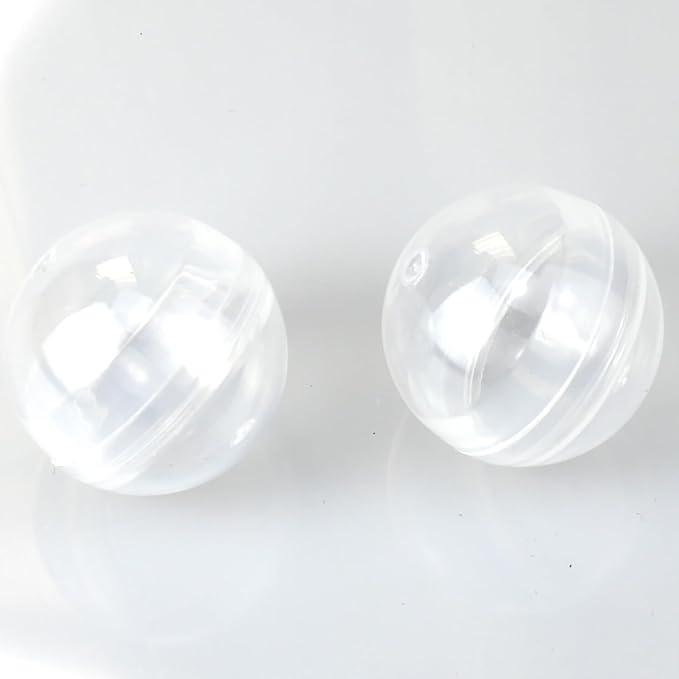 OZXNO 30pcs 28mm/1.1inch Round Capsules Clear Empty Vending Machine Capsules Containers for Gumball Machines  