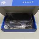 Short Black Blue Bob Wig with Bangs for Women Natural Looking Heat Resistant Synthetic Fiber Wavy Bob Wigs for Daily Party Cosplay Use14 Inch