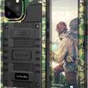 Mitywah Waterproof Case for iPhone 14 Pro Max, Heavy Duty Shockproof Case with Built-in Screen Protector, Full Body Underwater Protective Metal Case 6.7 inch, Camouflage