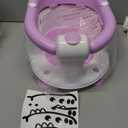 TPN Baby Bath Seat for Babies 6 Months & Up, Non-Slip Toddler Bath Seat with 5 PCS Waterproof Emoji Stickers, Portable Infant Bath Seat for Baby(Lavender)