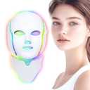 Yahi Led Face Mask Light Therapy, Red Light Therapy for Face, 7 Led Light Therapy Facial Skin Care Mask At Home