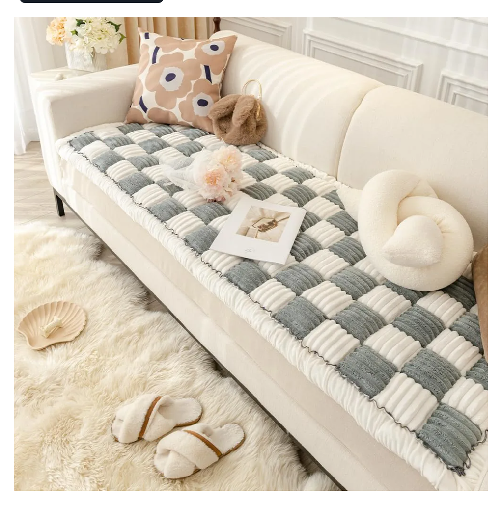 Couch Cover for Dogs Washable, Sofa Cover Protector, Couch Covers for 3 Cushion Couch Sofa Pet Friendly, Soft, Non Slip (27.6 x 70.9 Inch, Grey)