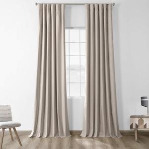HPD Half Price Drapes Cotton True Blackout Curtains 96 inches long Solid Thermal Insulated Window Treatment Curtain 50 X 96 (1 Panel), PRCT-BO02B-96, Hazelwood Beige HPD Half Price Drapes Cotton True Blackout Curtains 96 inches long Solid Thermal Insulated Window Treatment Curtain 50 X 96 (1 Panel), PRCT-BO02B-96, Hazelwood Beige