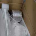 12" Ultra Quiet Bathroom Exhaust Fan with 6500K LED Light, 1.0 Sone 120 CFM, 10x10 Mount, 1500 LM Ceiling Ventilation Fan, Energy Efficient (6500K-White)