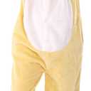 Animal Onesie Costumes for Kids Adults Cosplay Halloween for Boys Girls Womens Warm Plush One Piece (Yellow)