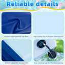Foldable Dog Pool for Small & Medium Dogs Portable Pet Pool for Outdoor, Backyard, Travel, Beach, Cooling & Bathing, Easy to Store & Clean (Blue, Medium-48" x 12")