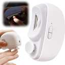 3 In 1 Smart Electric Nail Clippers for Seniors, Baby and Adults,Polishing Clipper with LED Light,Suitable for Fingernail Toenails