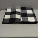 Buffalo Plaid Outdoor Rug, 32"x40" Checkered Front Door Mat, Non Slip Absorbent Entryway Rug Doormat Indoor, Washable Outdoor Rugs for Layered Door Mats Porch/Front Porch/Farmhouse Black and White