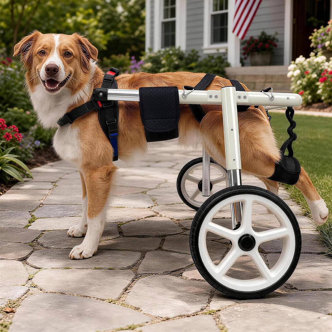 Large Dog Wheelchair for Back Legs, Adjustable Mobility Cart
Heavy Duty Mobility Aid for Large Dogs, Lightweight Adjustable Dog Cart for Disabled Hind Legs,M3 for 90-135lbs