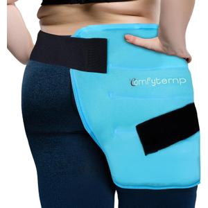 Comfytemp Large Hip Ice Pack Wrap for Sciatica, Hip Replacement, Reusable Gel Ice Packs for Injuries, Fracture, Pain Relief, Cold Compress Hip Brace Physical Therapy Recovery (L/XL)
