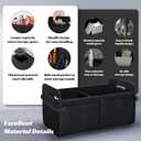 Sposuit Trunk Organizer for Car - 70L Collapsible Car Storage with 11 Pockets & Reinforced Handles, SUV Trunk Organizers for Grocery Cargo(Black, 2 Pack)