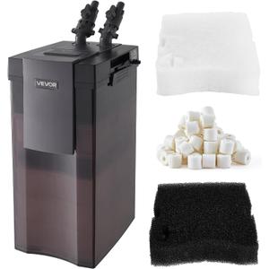 VEVOR 528GPH Canister Filter, 5-Stage External Aquarium Filter with Powerful Pump, Water Circulation Cleaning Machine with Media for Large Fish Tanks and Aquariums Up to 150 Gallons, for Freshwater