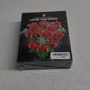 Red Rose Bouquet Building Set, 960PCS Roses Flowers Artificial Flowers Botanical Collection Blocks Kit for Adults Women Gift for Valentines & Mother's Day Home Decor Flower Decorations