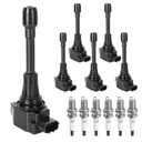 Ignition Coil Packs & Spark Plugs Compatible with V6 3.5L 3.5 2009-2020 Nissan Maxima Murano Altima Pathfinder Quest, Infiniti Q50 Q70 QX60 EX35 FX35 G25 G35 M35h, UF550, Pack of 6