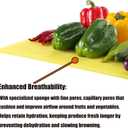 3 x XANADU Refrigerator Drawer Liners 12" x 15" Refrigerator Shelf Liners - 4 Pack Refrigerator Liners for Shelves Mats for Fruit & Veggie Ethylene Gas Absorber for Fridge