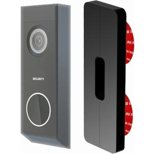 No-Drill Mount for Aosu, Arlo, Blink, Eufy, Nest, Netamo, Reolink, Tapo, Wyze Video Doorbell Wired or Battery Wireless Security Camera & Others Adhesive Plate (Slim Size)