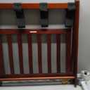 Casual Home Luggage Rack, Walnut, Solid Wood