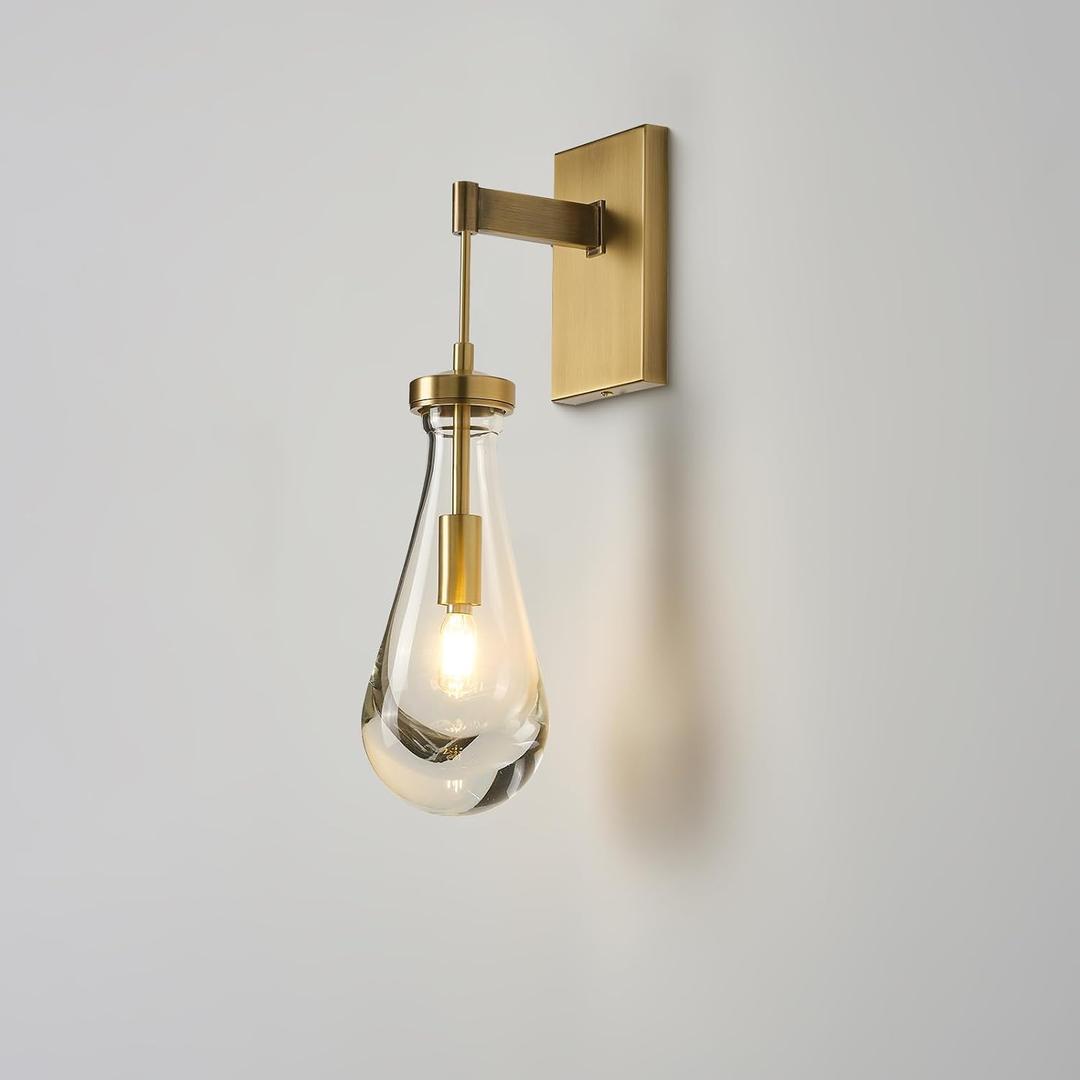 Raindrop Sconce Teardrop Sconce Hardwired