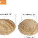 uxcell 12 Pcs 0.39 x 0.59 Inch Wood Hole Plugs, Wooden Screw Hole Cover, Wood Pocket Button Plug for Chair Stair Craft Furniture Woodworking