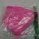 Daci Women Mid Waist Bikini Bottoms - Full Coverage Swim Bathing Suit Bottom Side Tied Swimsuit Bottoms,M