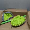Car Wash Brush with Long Handle & 2pcs Car Wash Mitt Scratch Free, Soft Scrub Car Wash Brush, Car Wash Mops with Flexible Rotatory Extension Pole - Green