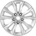 New 17 Inch 17x7.5 Inch Silver Aluminum Alloy Wheel Rims Fit for Chevrolet Malibu 2019 2020 2021 2022, ALY05894U20N, Direct Fit and OE Stock Replacement Rims
