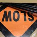 SmartSign 18 x 18 inch Handheld STOP - SLOW Paddle Sign with Handle (1-Pack), Double-Sided, Screen Printed, 120 mil Aluminum Composite, Multicolor, Made in USA (18" Non-Reflective)