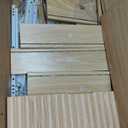 Wood 3 Drawers Dresser w/Charging Station, Modern Fluted Night Stand
