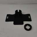 Couch Cup Holder Tray, Elimiko Silicone Sofa Drink Holder with Large Cup Holder and Tray, for Oversized Mugs/Long Remote/Snacks/Cellphone (Black)